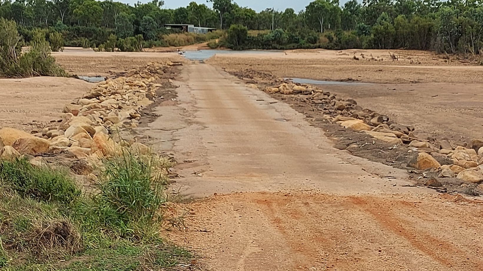 Colleen Henry captured this picture of a road on her property,  Riverview Station, about 40km west of Georgetown.  