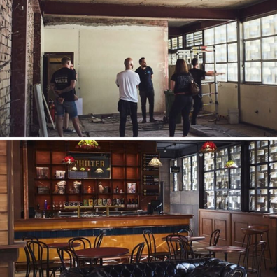 Philter brewery before and after