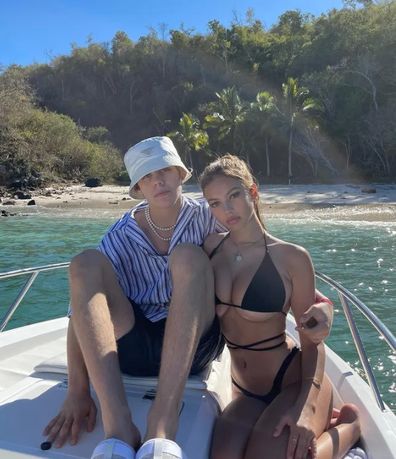 Aussie singer The Kid LAROI and girlfriend, social media star Katarina Deme.