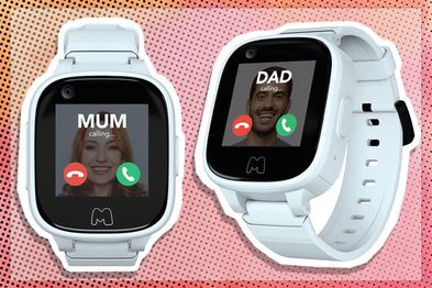 9PR: Moochies Connect White Waterproof, Touch Screen Smart Watch