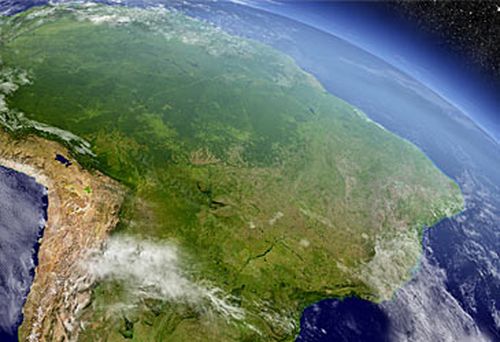 Satellite view of Amazon basin (Getty)