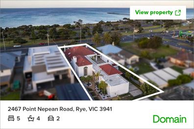 Mornington Peninsula beach house Domain listing Melbourne