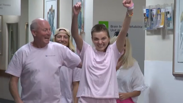  Alexa Leary has made her long-awaited return home from hospital today.