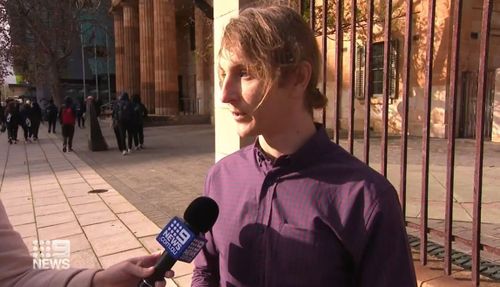 Adelaide man Shannon Glomb has admitted shining a powerful laser pointer at a police helicopter.