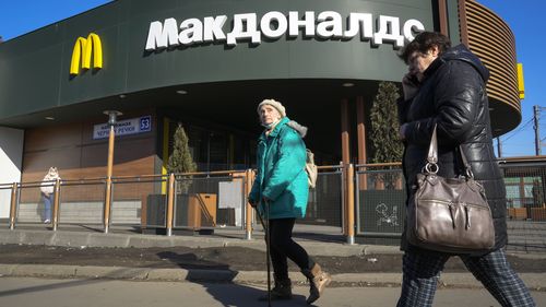 McDonald's said in March that it would continue to pay its 62,000 Russian employees, despite shuttering operations in the country. 