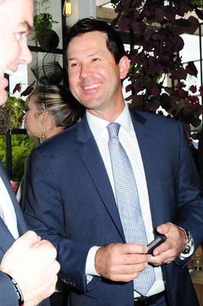 While his former skipper Ricky Ponting enjoyed a laugh. (AAP)