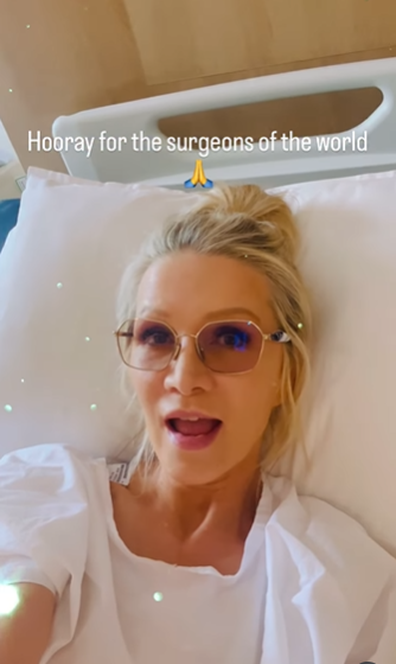 Danielle Spencer hospitalised with splenic aneurysm