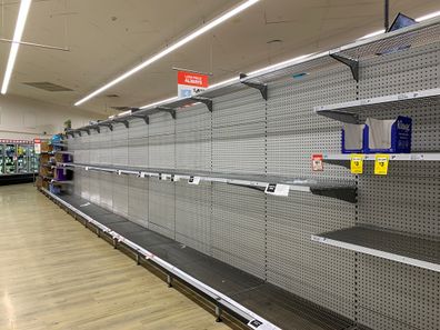 Empty shelves coronavirus