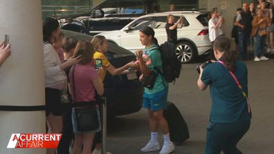 Sam Kerr gave 11-year-old Vienna Gergely-Hollai her boots.