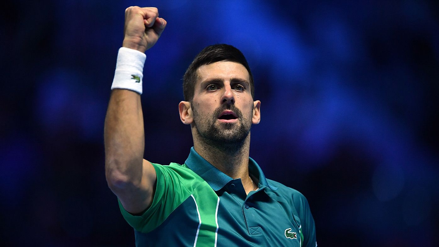 Novak Djokovic advanced to the ATP Finals decider.