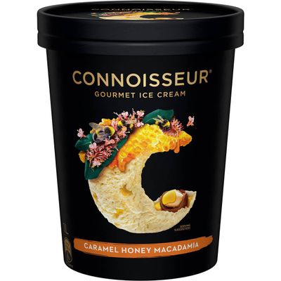 Connoisseur Ice Cream - Caramel Honey Macadamia