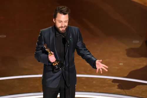 Kieran Culkin accepts the Best Actor In A Supporting Role award for "A Real Pain" onstage during the 97th Annual Oscars at Dolby Theatre on March 02, 2025 in Hollywood, California.