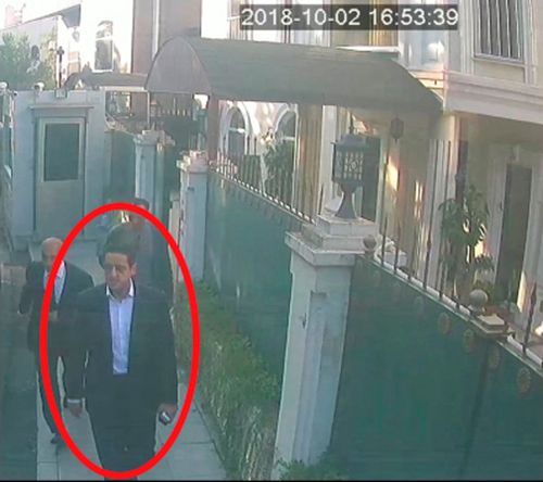 The man, who appears in a surveillance photo leaked today, has been identified by Turkish officials as Maher Abdulaziz Mutreb.