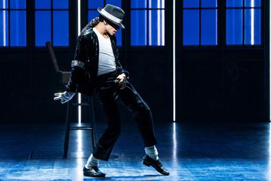 Myles Frost as Michael Jackson in the original Broadway production of MJ_photo by Matthew Murphy copy