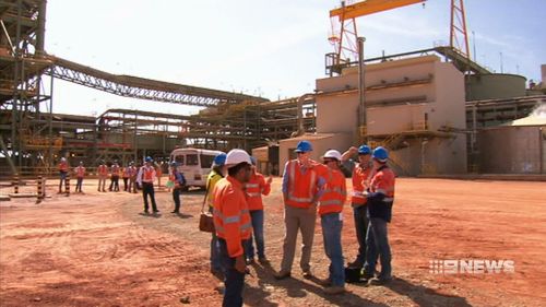 BHP's South Flank project is set to employ 2500 workers during its construction. Picture: 9NEWS