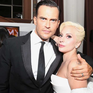 Cheyenne Jackson and Lady Gaga.