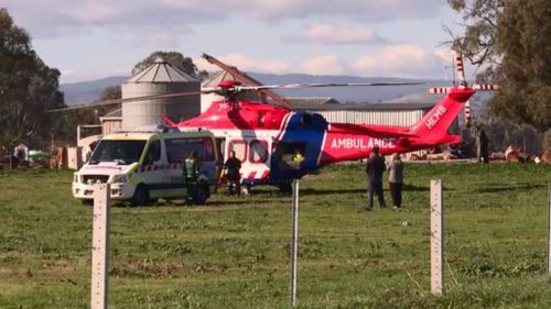 Boy seriously injured after quad-bike rolls on Victorian property