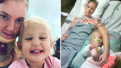 Young Queensland mum paralysed by rare autoimmune disease