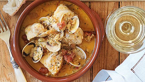 Fish & clam stew with picada
