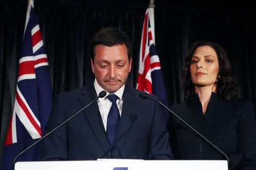 Victorian Opposition leader Matthew Guy's party got a thumping on Saturday.