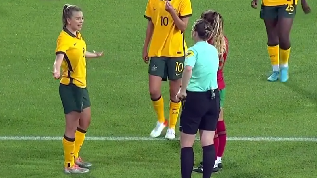 Matildas robbed by refereeing chaos