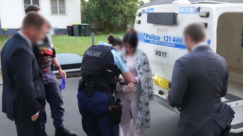 The 23-year-old woman was arrested this morning. 