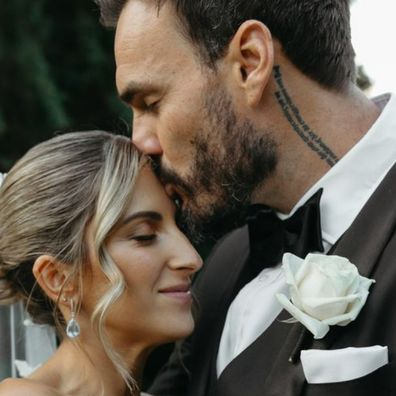 Irena and Locky Gilbert on their wedding day.