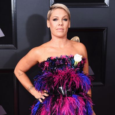 Pink attends the 60th Annual GRAMMY Awards at Madison Square Garden on January 28, 2018 in New York City.