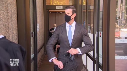 Ben Roberts-Smith leaving court on February 17.