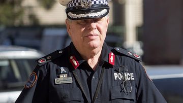 Northern Territory Police Deputy Commissioner Murray Smalpage arriving at the coronial inquest into the death of Kumanjayi Walker at the Alice Springs Local Court in Alice Springs, Northern Territory.