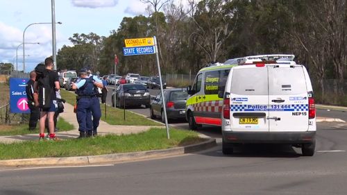 Two children were in the car at the time of the alleged offence. (9NEWS)