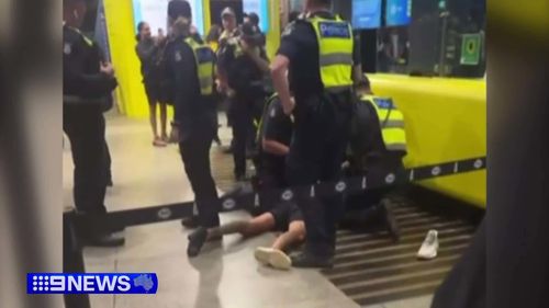 Police said the 15-year-old didn't have a ticket and tried to pass through security but was stopped.