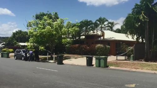Police are at the apartment complex on Short Street, Redlynch, in Cairns. (9NEWS)