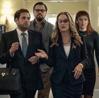 Jonah HIll and Jennifer Lawrence also star alongside Leonardo DiCaprio and Meryl Streep in Don't Look Up.