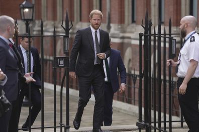 Prince Harry arrives at the Royal Courts Of Justice, in London, Thursday, March 30, 2023. 
