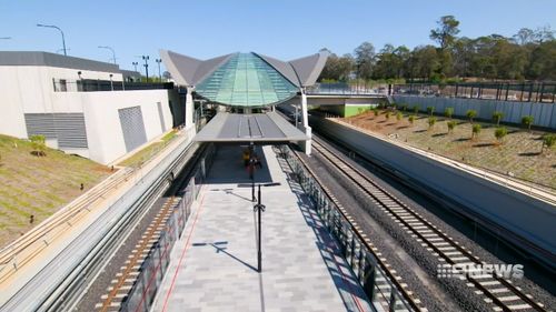 The new-look Tallawong Railway station is nearing completion.