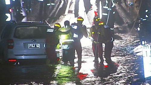 Swift water rescue teams conducted eleven rescues during the peak of the storm. (9NEWS)