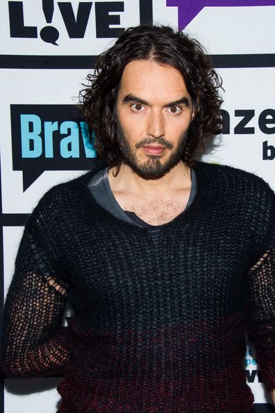 Russell Brand attends Watch What Happens Live in 2014.