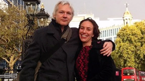 Julian Assange and Stella Moris