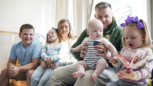 KJ Muldoon, ailesiyle birlikte hastanede.