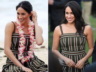 Meghan Markle rewears striped maxi dress