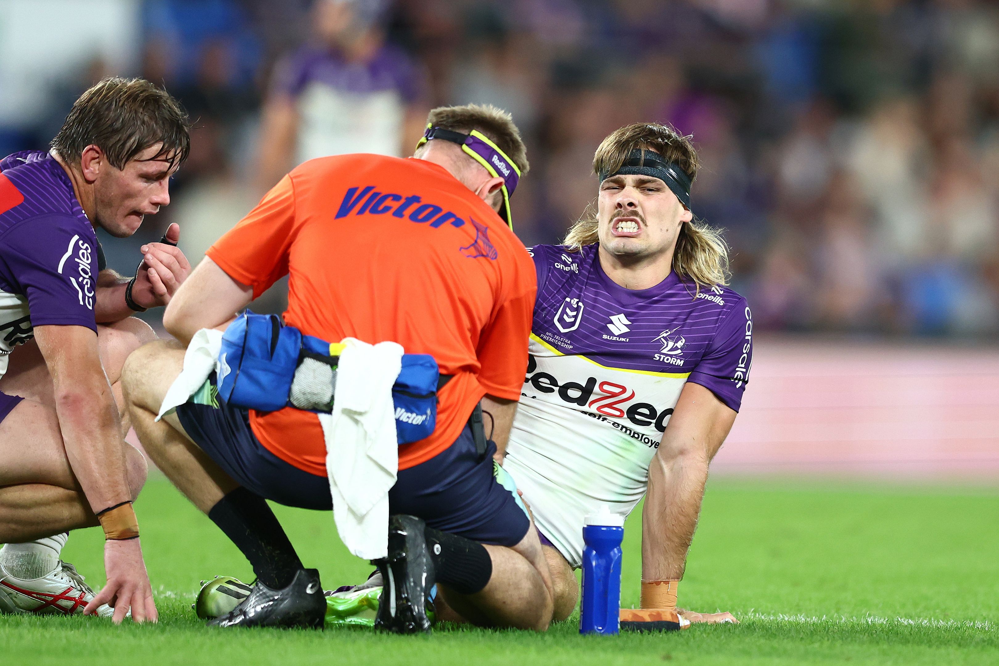 'Be back soon': Ryan Papenhuyzen suffers another injury setback as Storm hold on against Titans