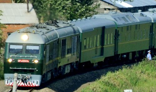 A photo taken in August 2010 in China shows a special train used by the then North Korean leader Kim Jong Il - father of Kim Jong Un. (AP).