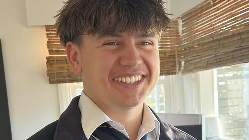 Casper Huisken, 17, has started moving astatine his section supermarket.