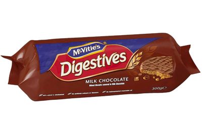 A little over 1 McVitie’s
Digestive Milk Chocolate biscuits is 100 calories