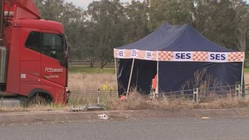 Four people died after their car and B-double truck collided on the Hume Highway at the intersection of Wenkes Road in Chiltern about 10.30am.