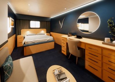 own cabin luxury cruise ship 158 thousand