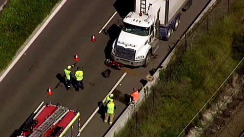 Emergency services were called to the crash at Lawson. (9NEWS)