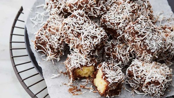 Anna Polyviou's hot chocolate soaked lamingtons