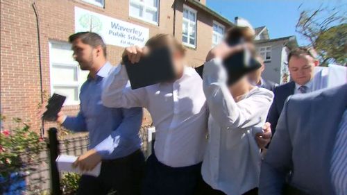 The little girl's parents outside Waverley Court today. (9NEWS)